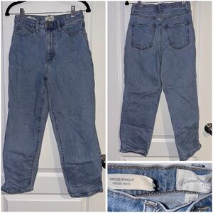 Vintage Straight Blue Jeans